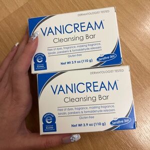 vanicream cleansing bar 2x